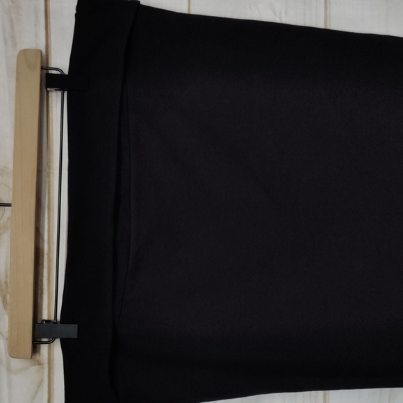 Torrid Black Fold Over Waist Pencil Skirt, Size 2 - Picture 2 of 9
